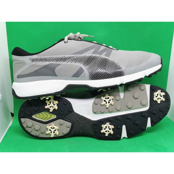 Puma Ignite Drive Sport Golf Shoes Men 13 189404 01 Drizzle-Black-White 8470 - Picture 10 of 16